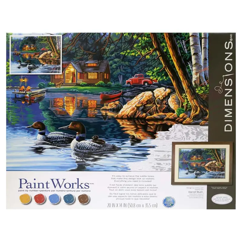 Paintworks Paint By Number Kit 20 x 14 in. Echo Bay