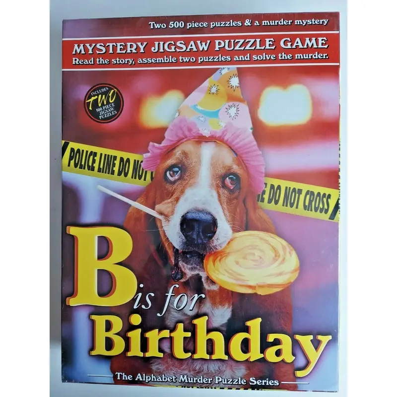 500 pcs - Mystery Jigsaw Puzzle - B is for Birthday