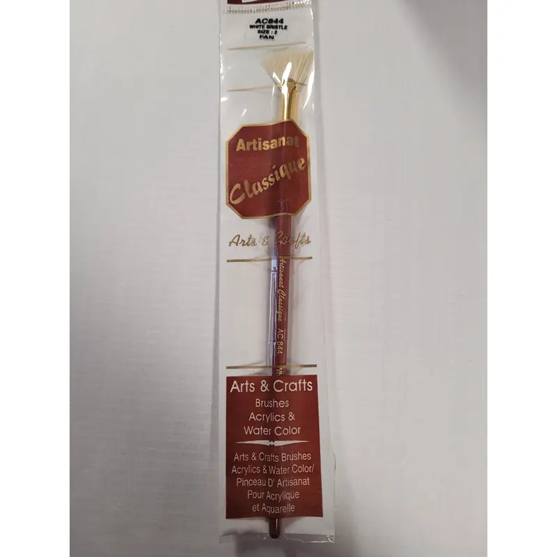 Artisanat Classique White Bristle #2 Fan Brush