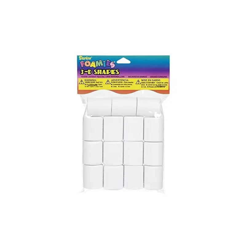 Darice 15-Piece Foam Marshmallow Shapes