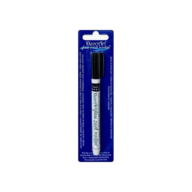 DecoArt Glass Paint Marker Black