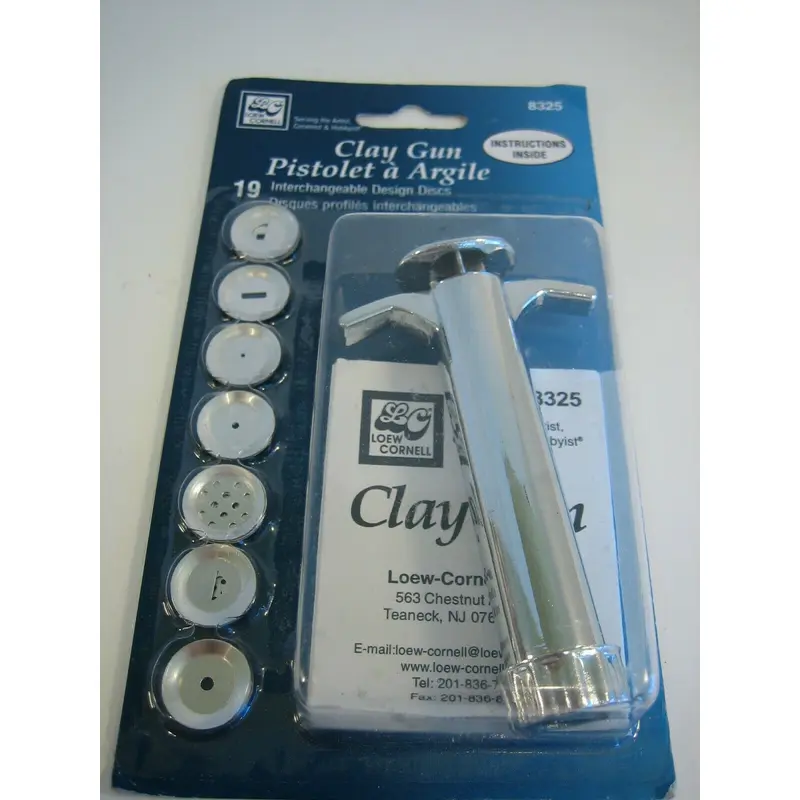 Loew Cornell Clay Gun with 19 Interchangeable Design Discs