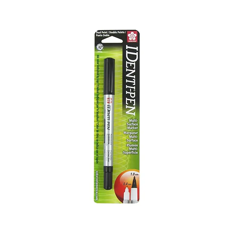 Sakura Identi-Pen Black Dual Point Multi Surface Marker