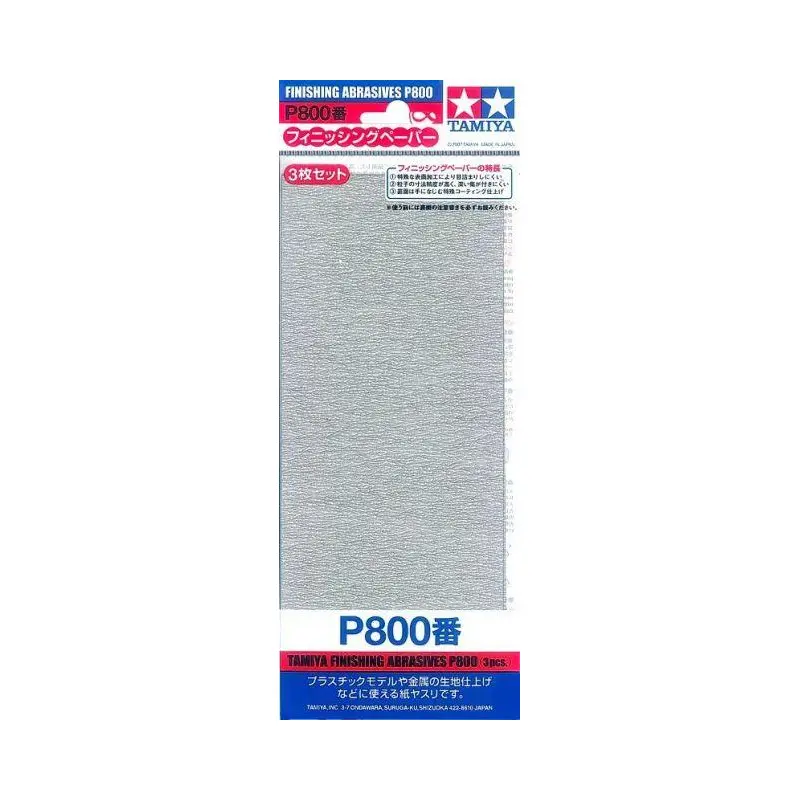 Tamiya ITEM# 87056 FINISHING ABRASIVES P800