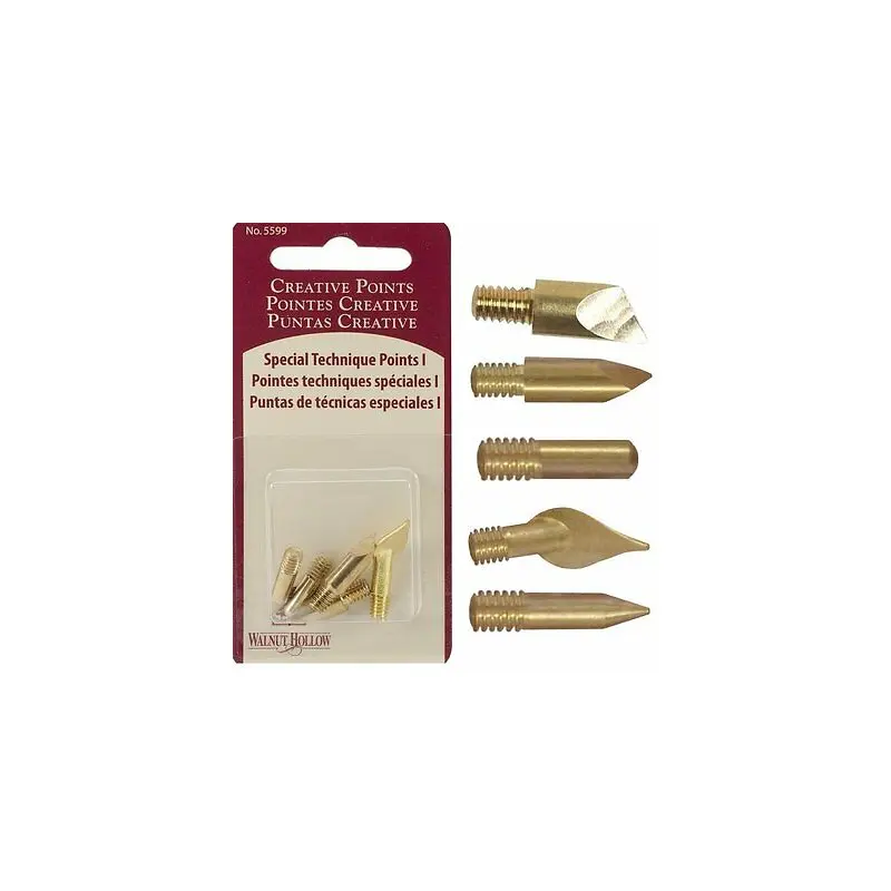 Walnut Hollow Creative Woodburning Special Technique Points 5599 ~ 5/Pkg
