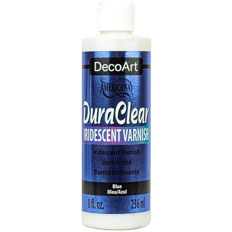 DecoArt Americana Varnish 8 oz Iridescent Blue