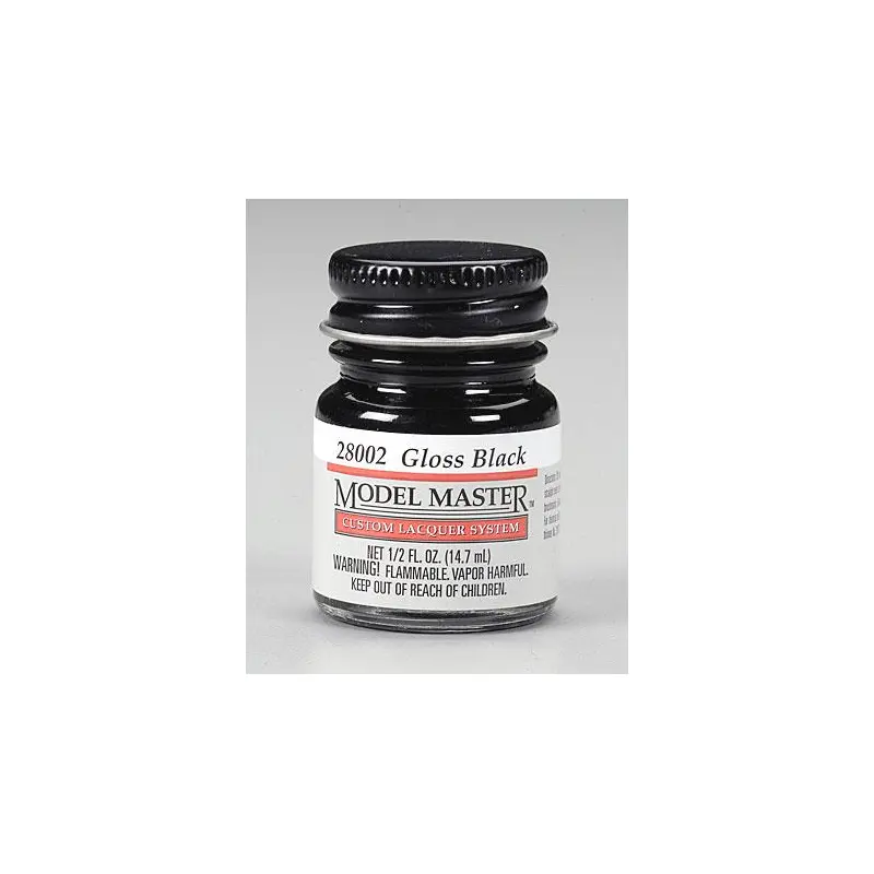 Model Master Lacquer Gloss Black 1/2 oz