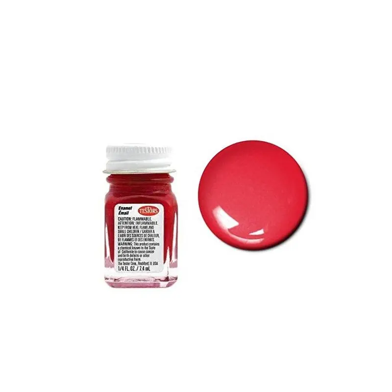 Testors 1103 Gloss Red Enamel Paint 1/4oz (7.4mL)