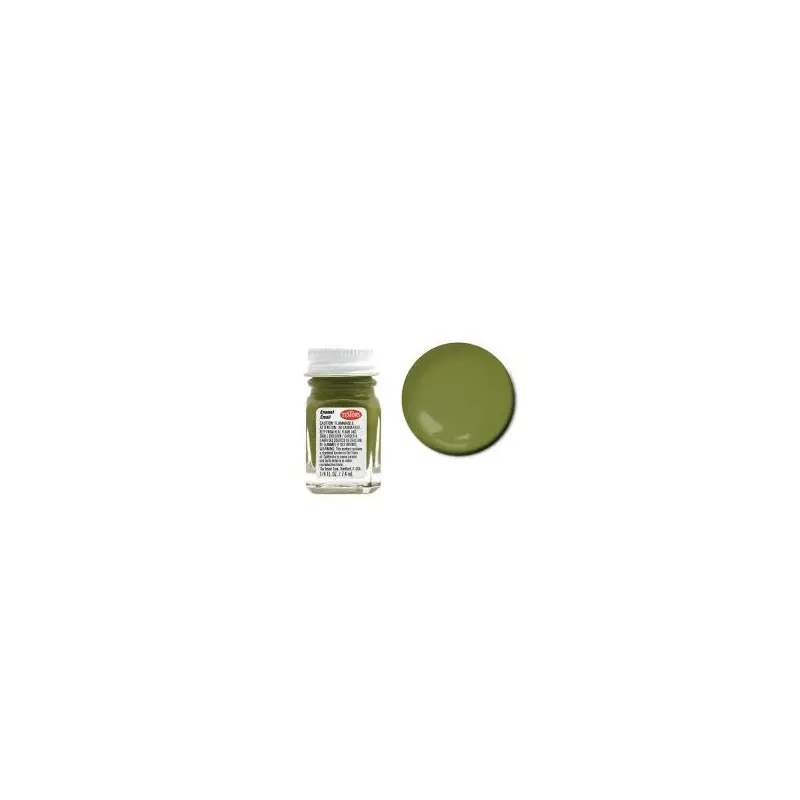Testors 1164 Enamel Flat Green 1/4 oz