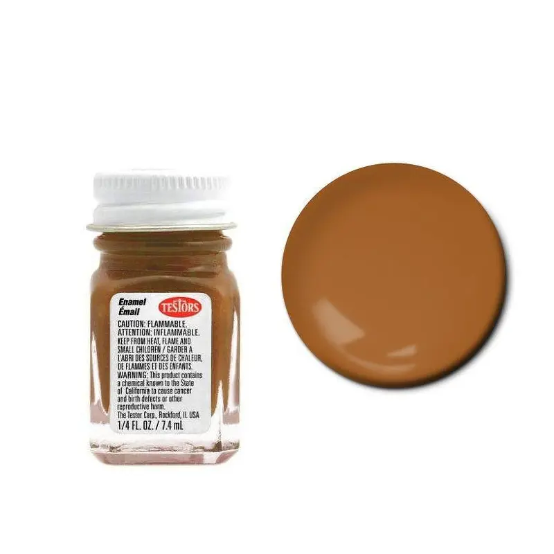 Testors 1166 Enamel Flat Military Brown 1/4 oz