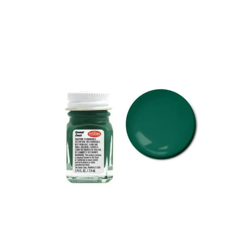 Testors 1171 Enamel Flat Beret Green 1/4 oz