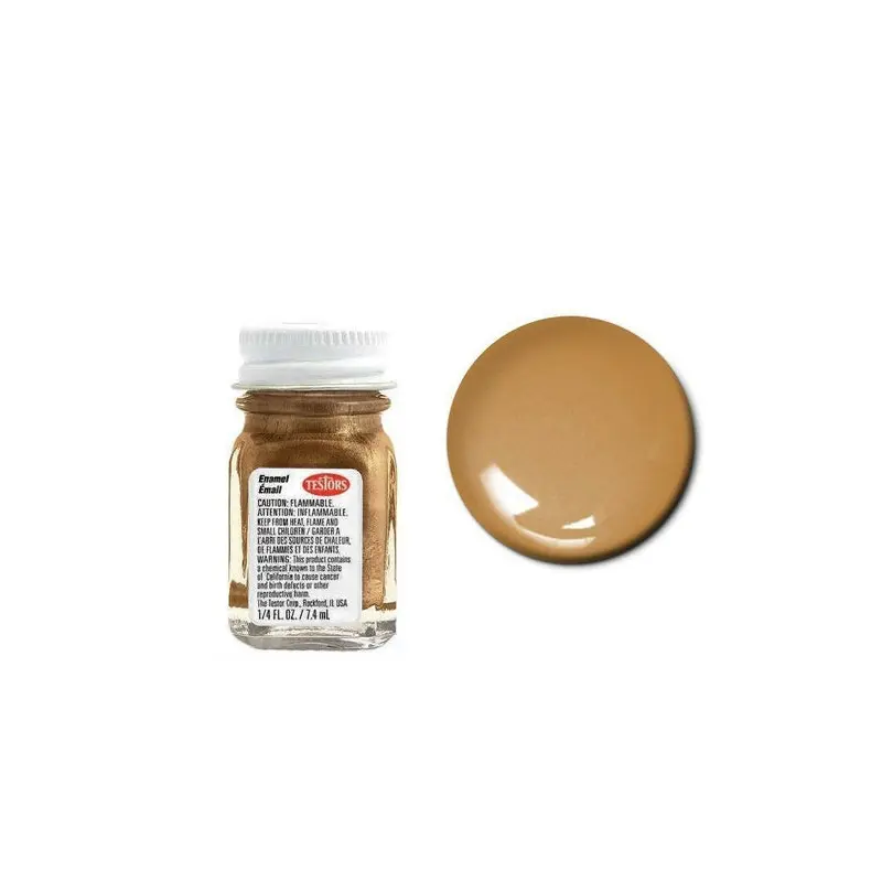 Testors 1182 Enamel Brass 1/4 oz