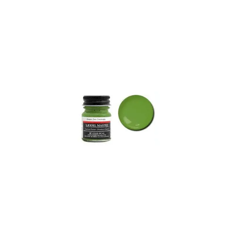 Model Master 1734 Green Zinc Chromate Enamel Paint Jar