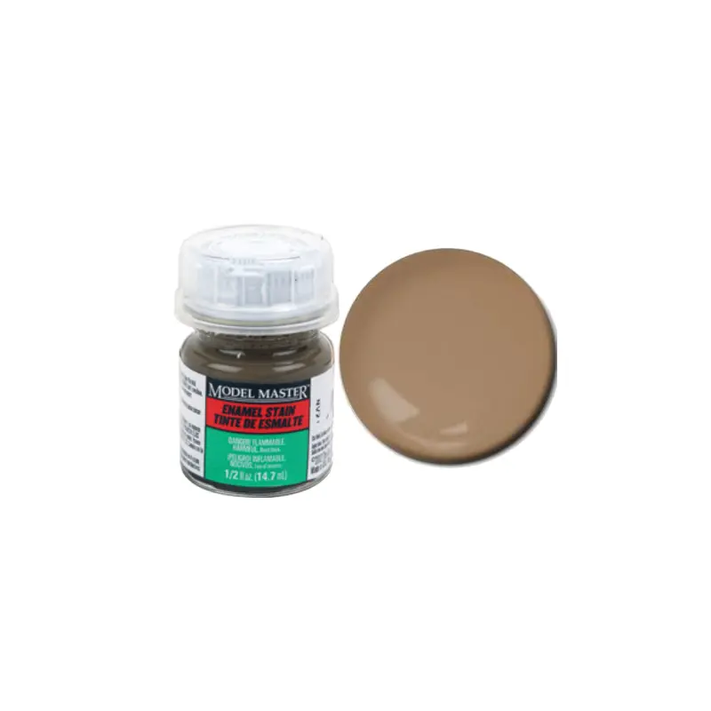 Testors Model Masters Enamel Stain- Semi Gloss Natural Detail Stain