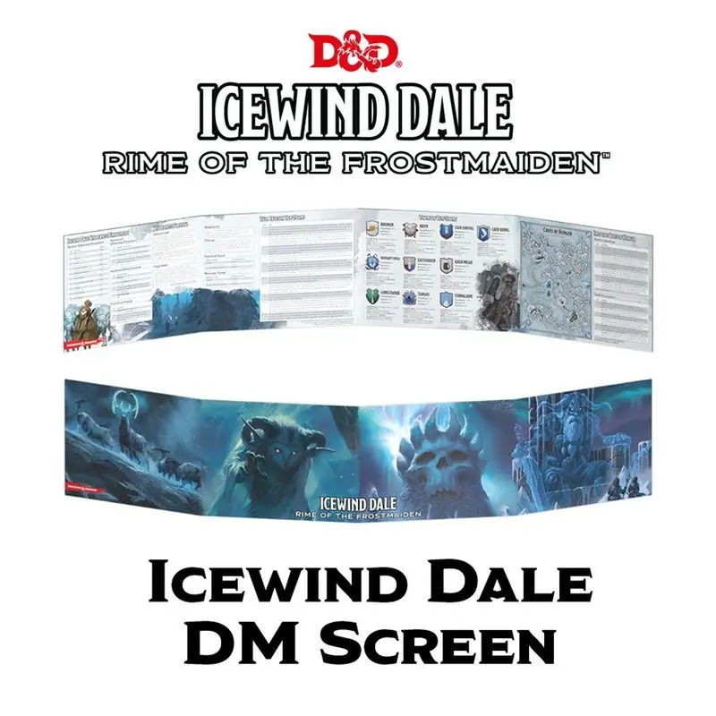 D&D DM Screen Icewind Dale Rime Of The Frostmaiden