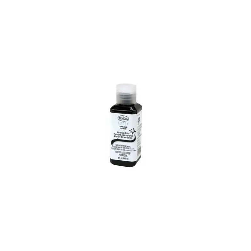 Testors 9441A Aztek Airbrush Paint Opaque Black Acrylic