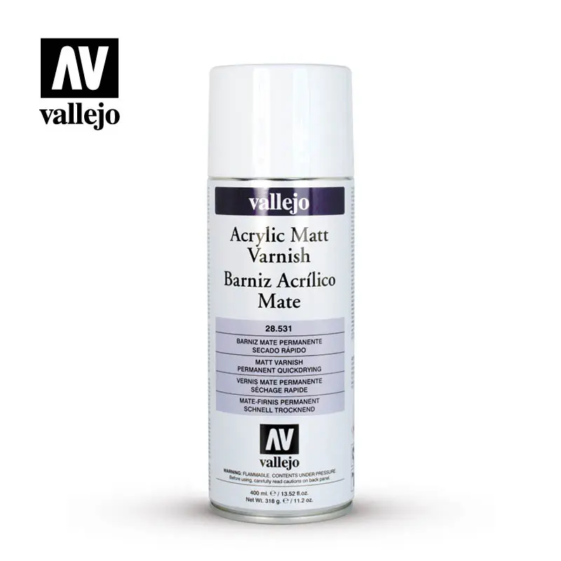 Vallejo 28.531 Acrylic Matt Spray Varnish