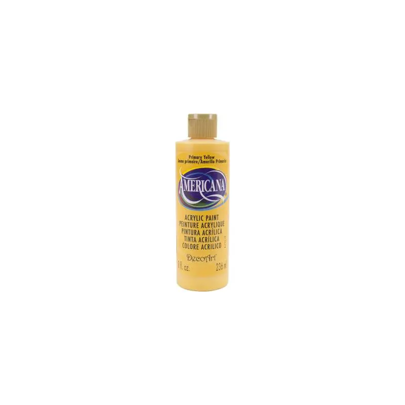 Americana Acrylic Paint 8Oz - Primary Yellow
