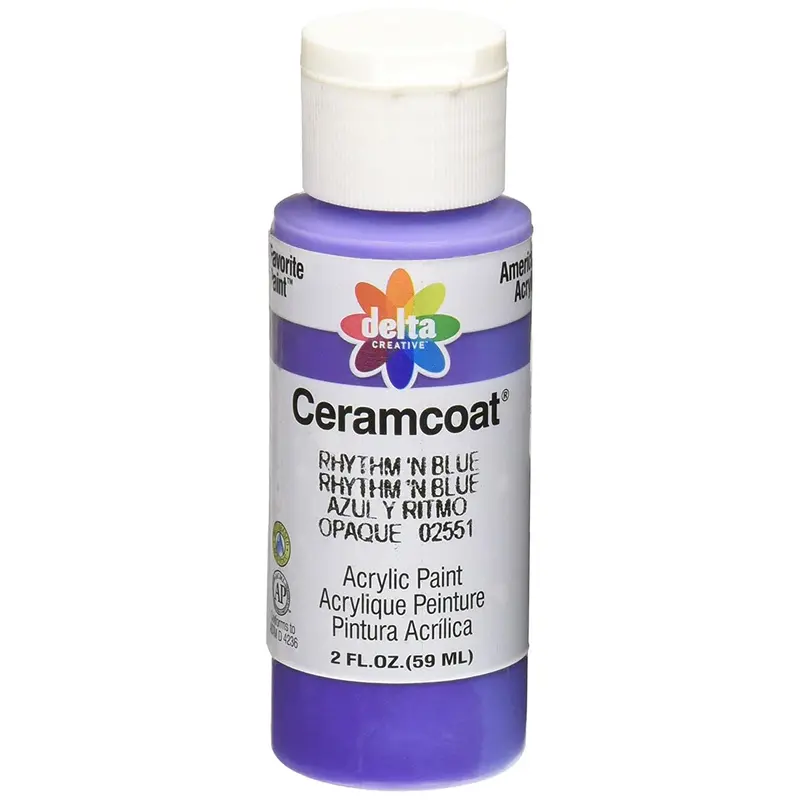Delta Ceramcoat Acrylic Paint 2 oz. #2551 Rhythm 'N Blue