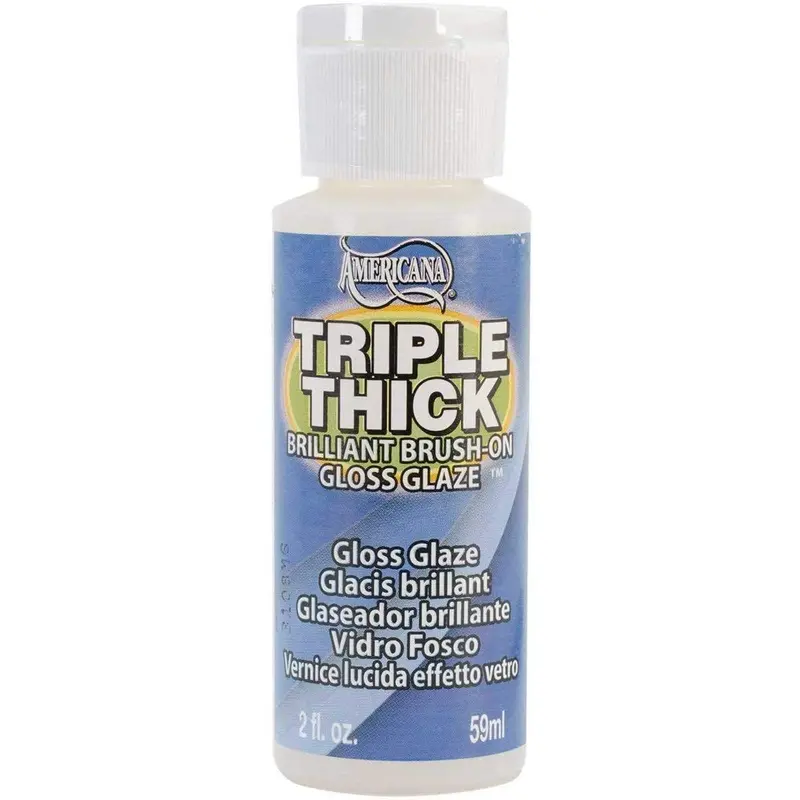 Americana Triple Thick Gloss Brilliant Brush-On Gloss Glaze