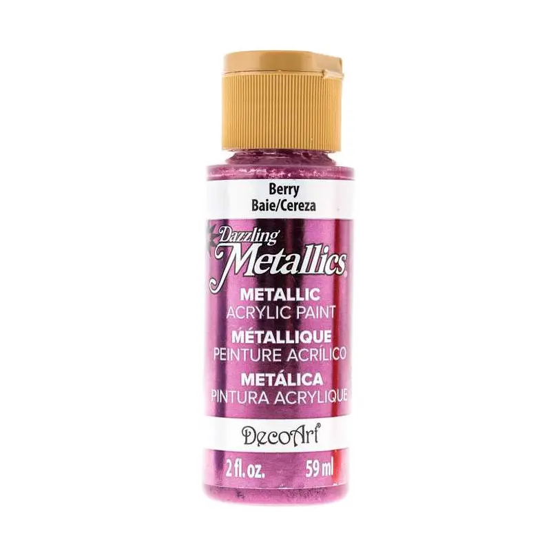 DecoArt Dazzling Metallics Paint, 2 oz. Berry