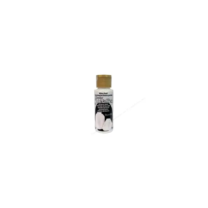DecoArt Dazzling Metallics Paint, 2 oz. White Pearl
