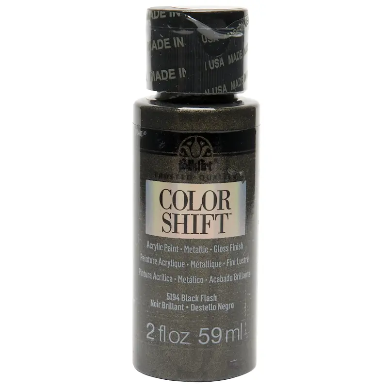 FolkArt  Color Shift Acrylic Paint - Black Flash, 2 oz. - 5127