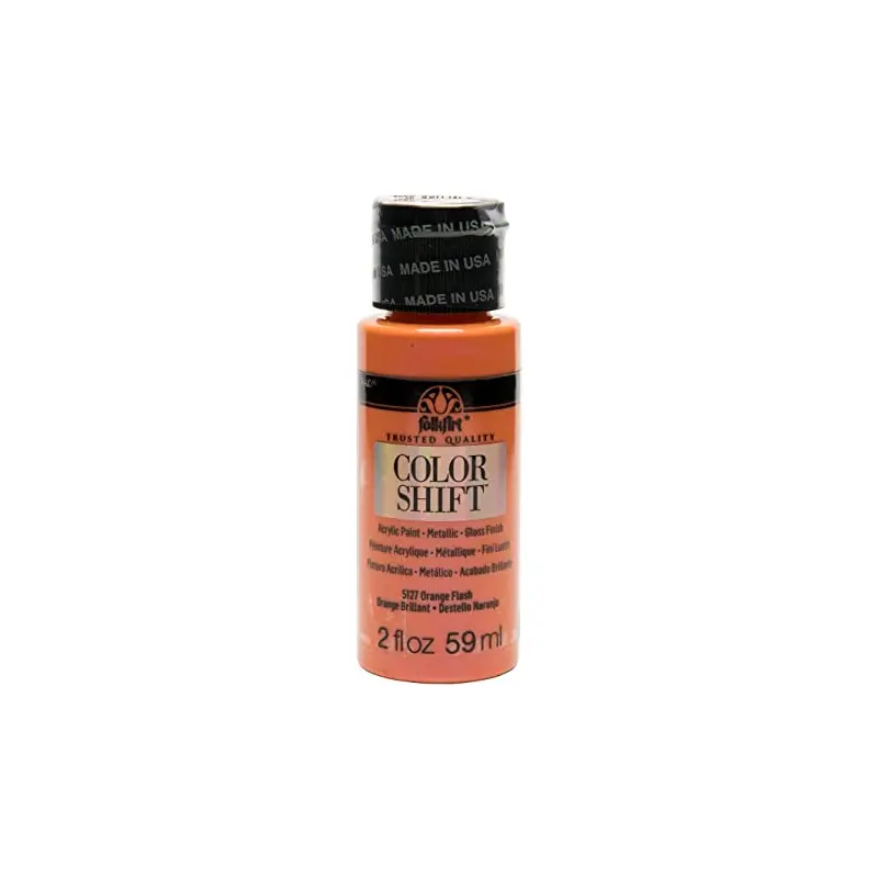 FolkArt  Color Shift Acrylic Paint - Orange Flash, 2 oz. - 5127