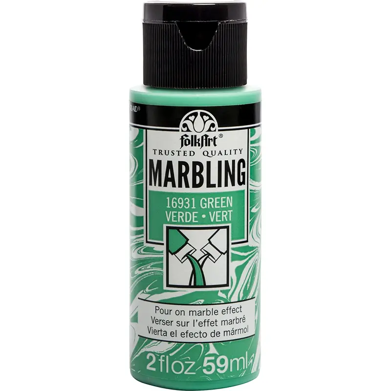 FolkArt Marbling Paint - Green 2oz