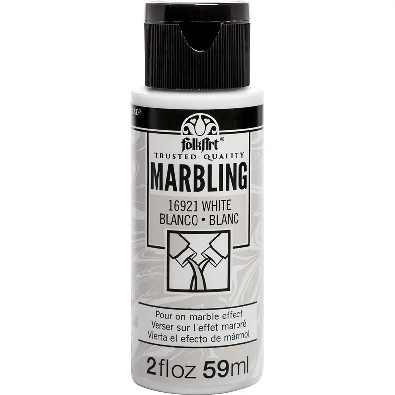 FolkArt Marbling Paint - White 2oz