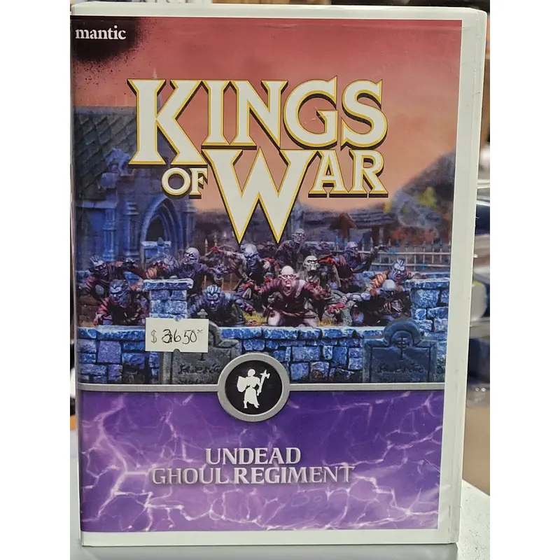 Kings of War 20 Undead Ghoul Regiment