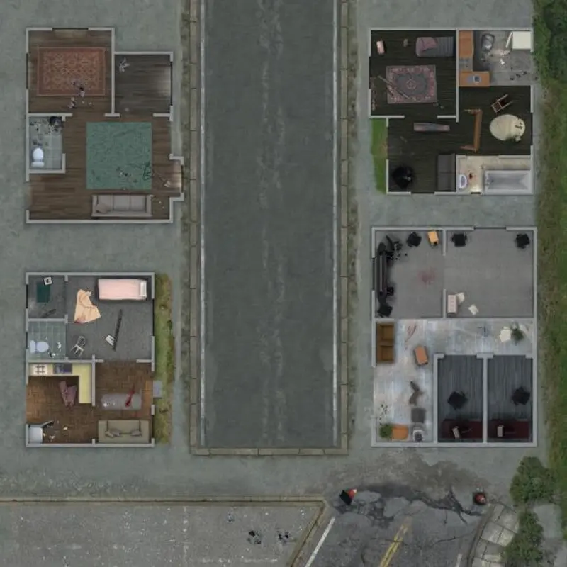 WALKING DEAD - ALL OUT WAR - DELUXE MAT Woodbury