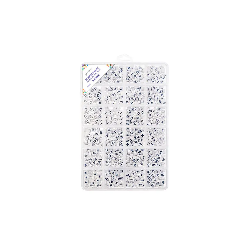 Bead Box - Plastic Alphabet 4x7mm apx. 910pcs