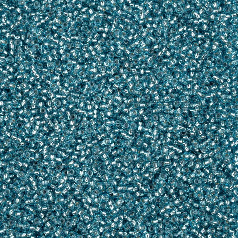 Czech Seed Bead 11/0 Vial S/L Blue Solgel apx23g