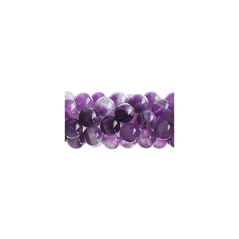 Semi-Precious 16in 6mm Dogteeth Amethyst Natural