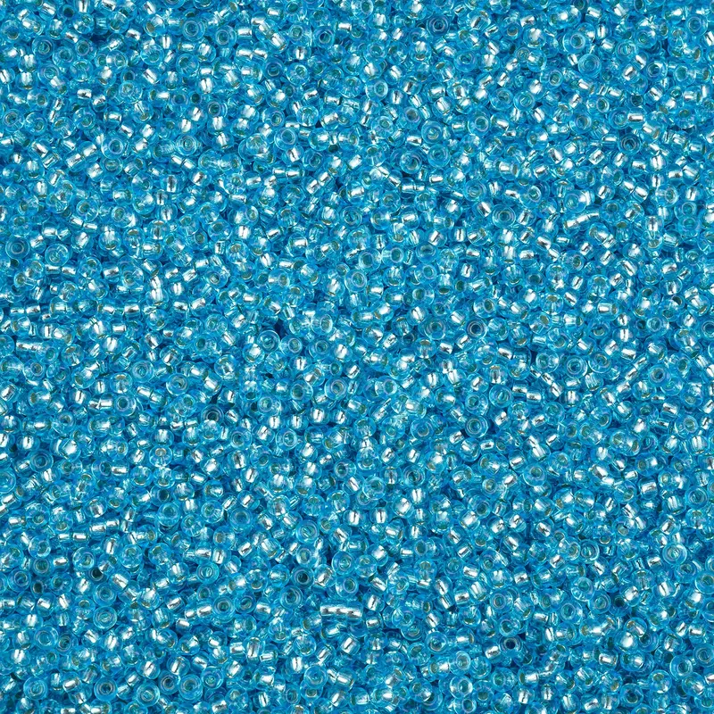 Czech Seed Bead 11/0 Vial S/L Aqua Solgel apx23g