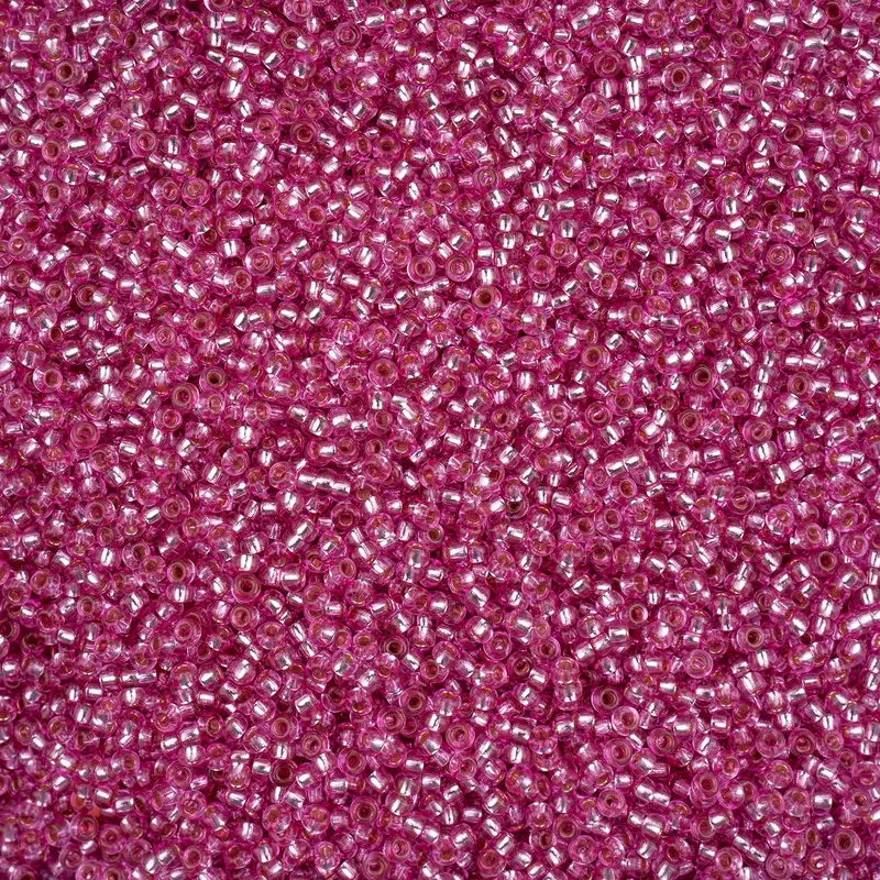 Czech Seed Bead 11/0 Vial S/L Bubble Gum Pink Solgel apx23g