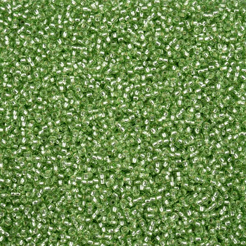 Czech Seed Bead 11/0 Vial S/L Dark Green Solgel apx23g