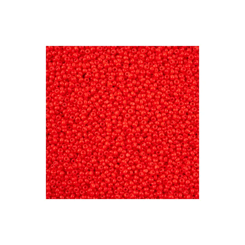 Czech Seed Beads 11/0 Cut apx 13g vial Opaque Light Red