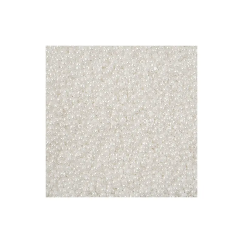 Czech Seed Beads 11/0 Cut apx 13g vial Opaque White Luster