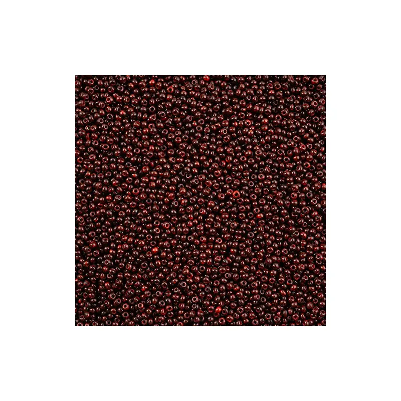 Czech Seed Bead 11/0 Vial Opaque Travertine on Red apx24g