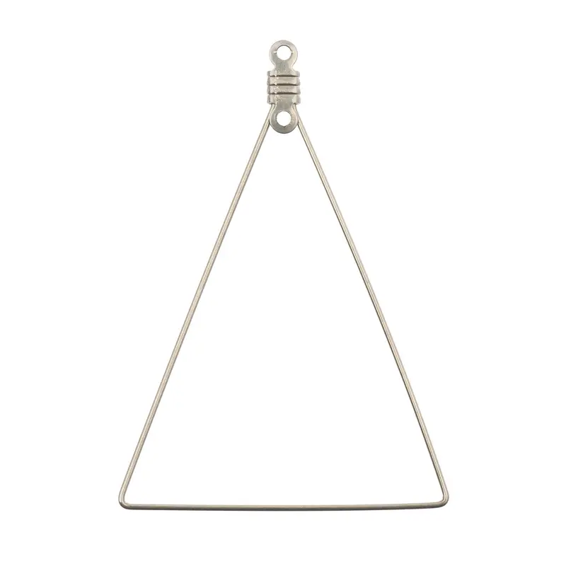 Must Have Findings - Earring Triangle 35x49mm Silver 8 pcs