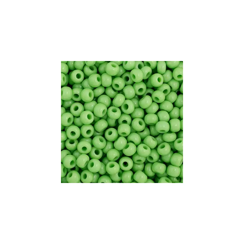 Czech Seed Bead 11/0 Opaque Light Green