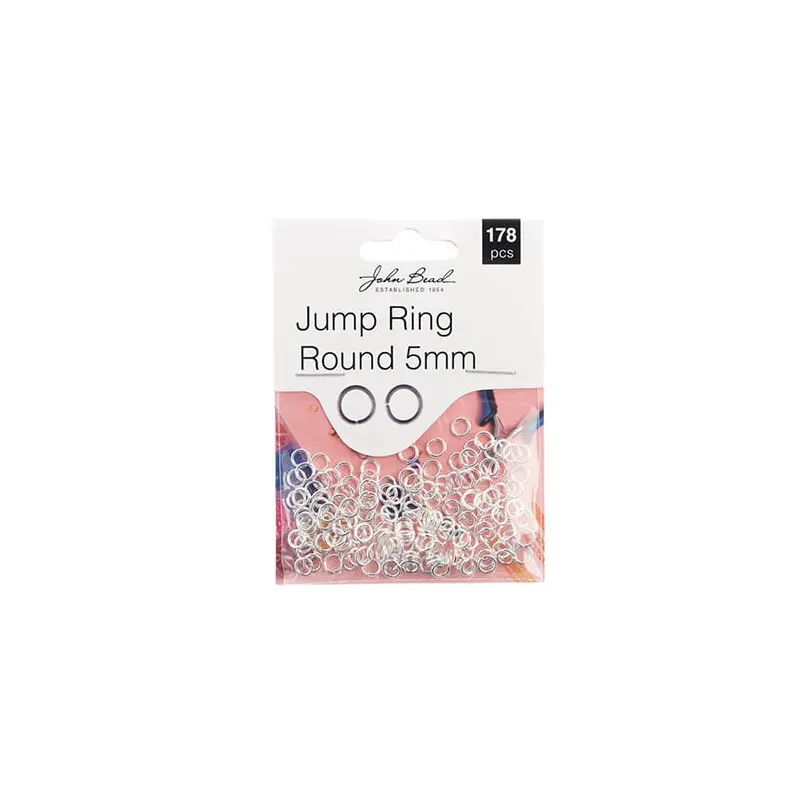 Must Have Findings - Jump Ring Round 5x0.8mm Silver 178pcs