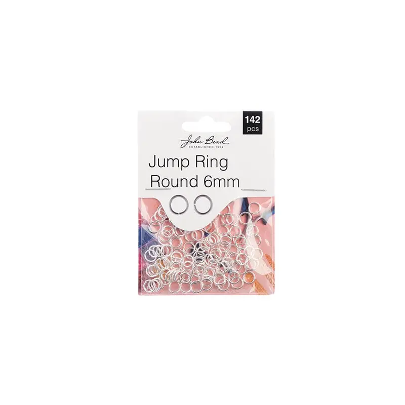 Must Have Findings - Jump Ring Round 6mm Silver 142pcs