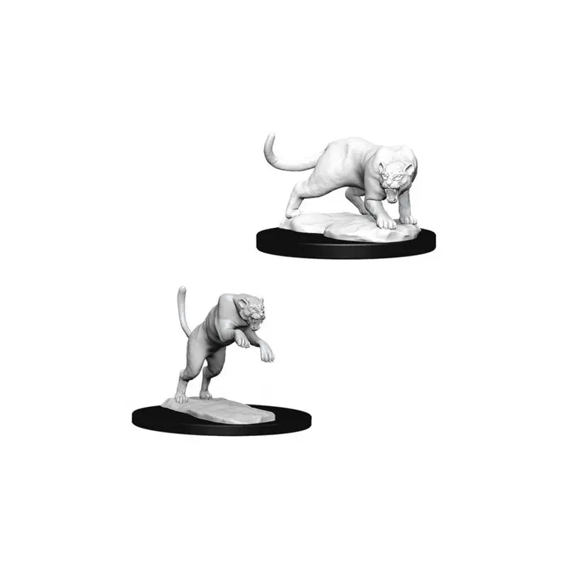 NOLZUR'S MARVELOUS UNPAINTED MINIATURES: PANTHER & LEOPARD