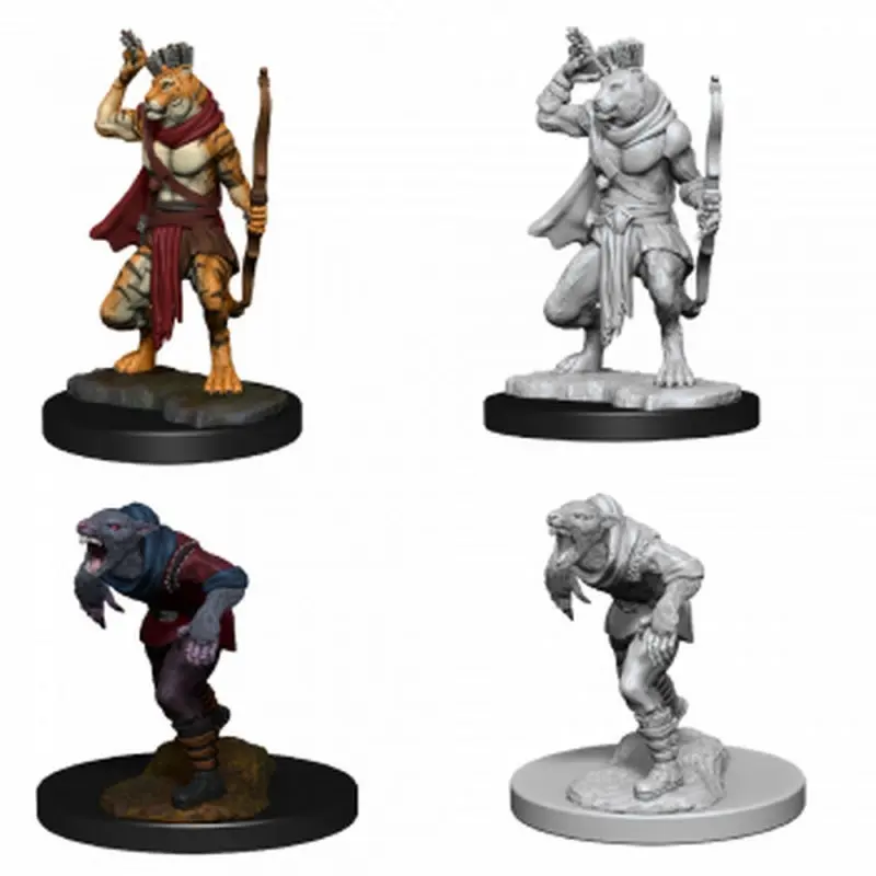 Nolzur's Marvelous Miniatures: Wererat & Weretiger