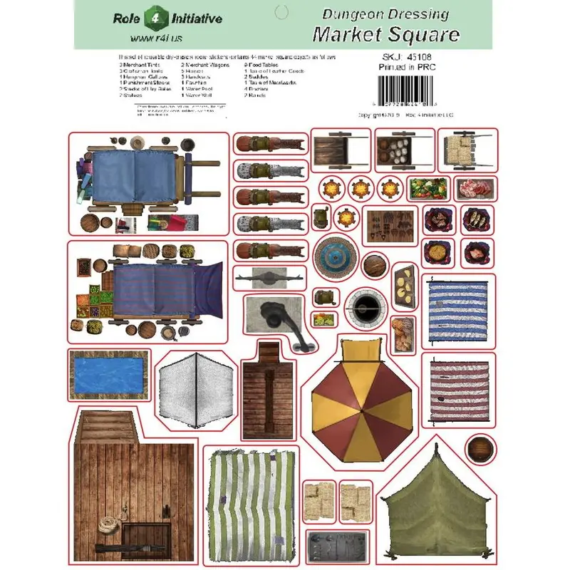 Role4Initiative Dungeon Dressing - Market Square