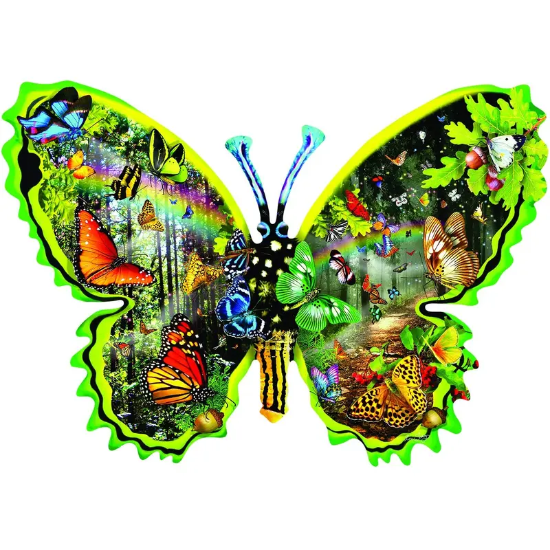 Butterfly Migration - 1000pc Shaped Jigsaw Puzzle By Sunsout
