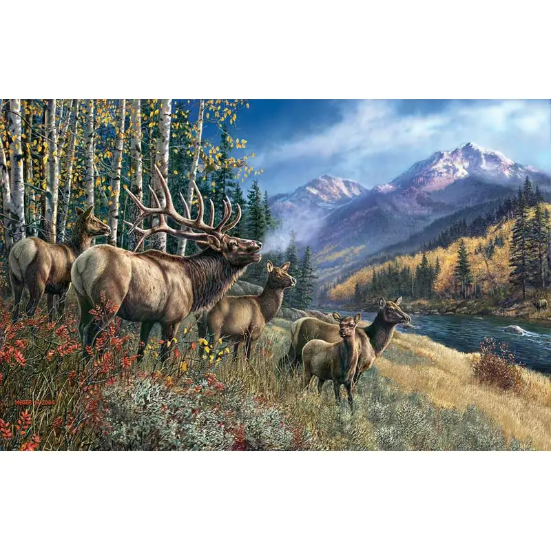 Elk Anthem - 1000pc Jigsaw Puzzle by Sunsout